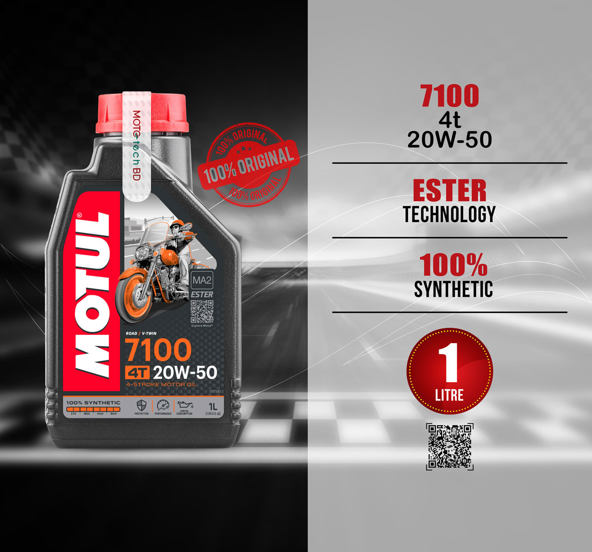 MOTUL 7100 20W-50 ( Indo made in Vietnam )